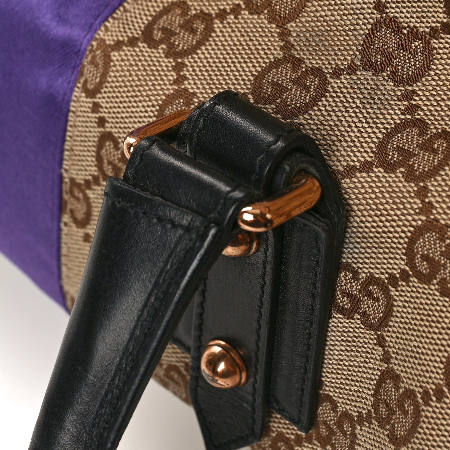 Gucci Monogram Horsebit Web Tom Ford Tote Brown Purple 11 of 13