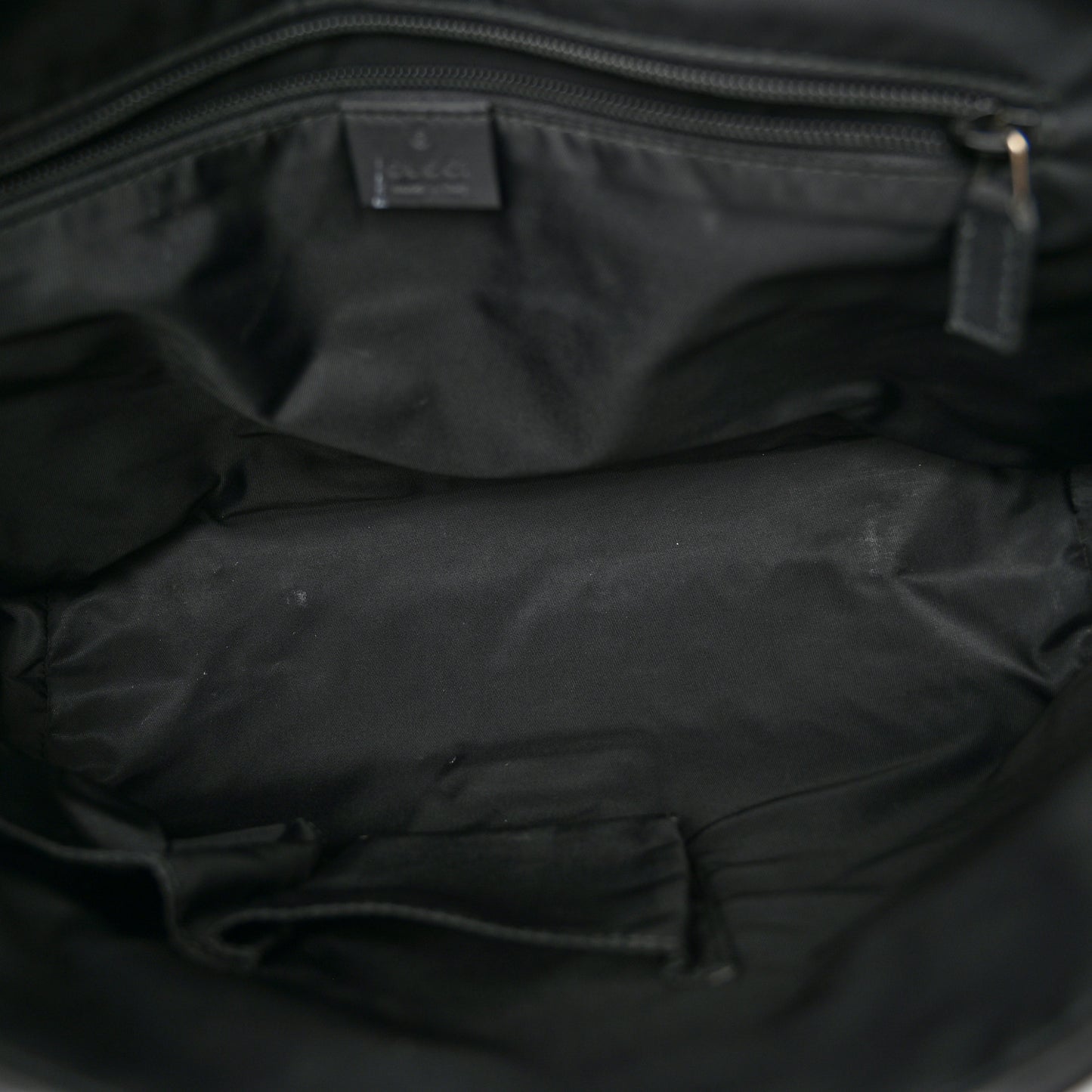 Rubber Guccissima Medium Messenger Bag Black