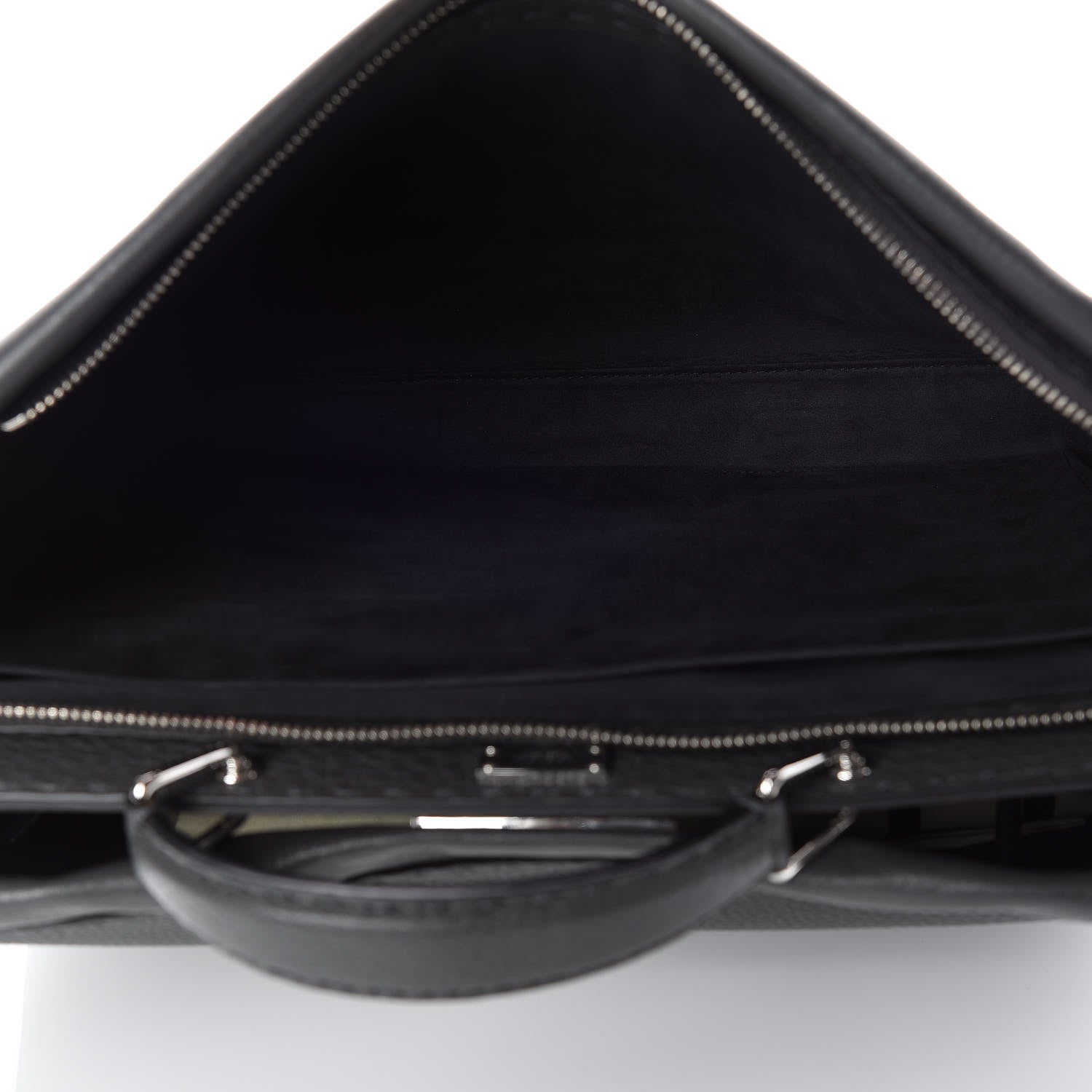 Fendi Cuoio Romano Selleria Monster Eyes Large Peekaboo Iconic Fit Satchel Asfalto 6 of 16
