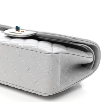 Chanel Caviar Quilted Small Double Flap Grey 9 of 10
