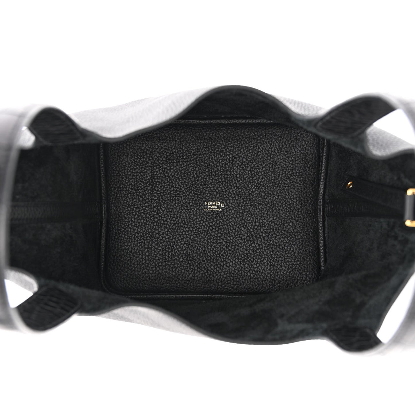 Taurillon Clemence Matte Alligator Picotin Lock Touch 22 MM Black