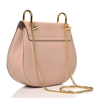 Chloe Grained Lambskin Drew Shoulder Bag Cement Pink 3 of 7