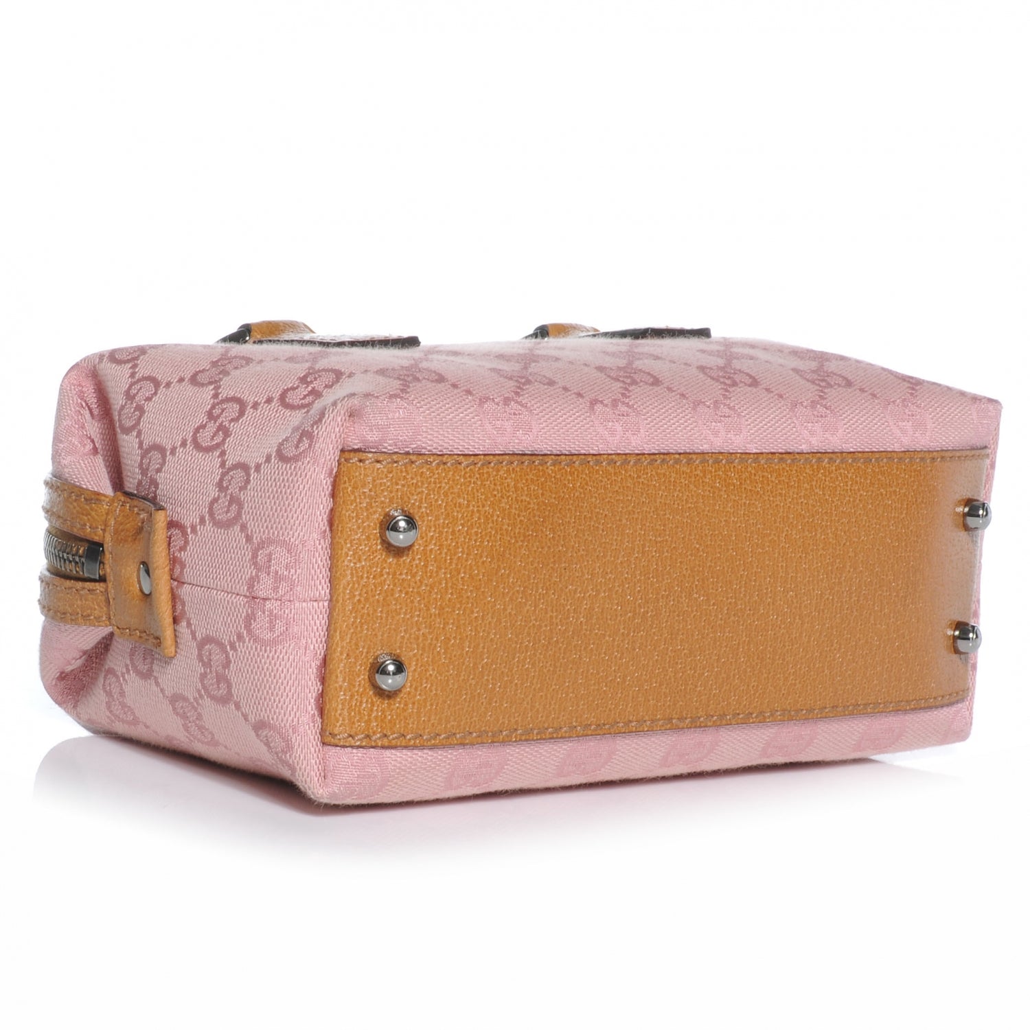 Gucci Monogram Mini Boston Handbag Pink 4 of 6