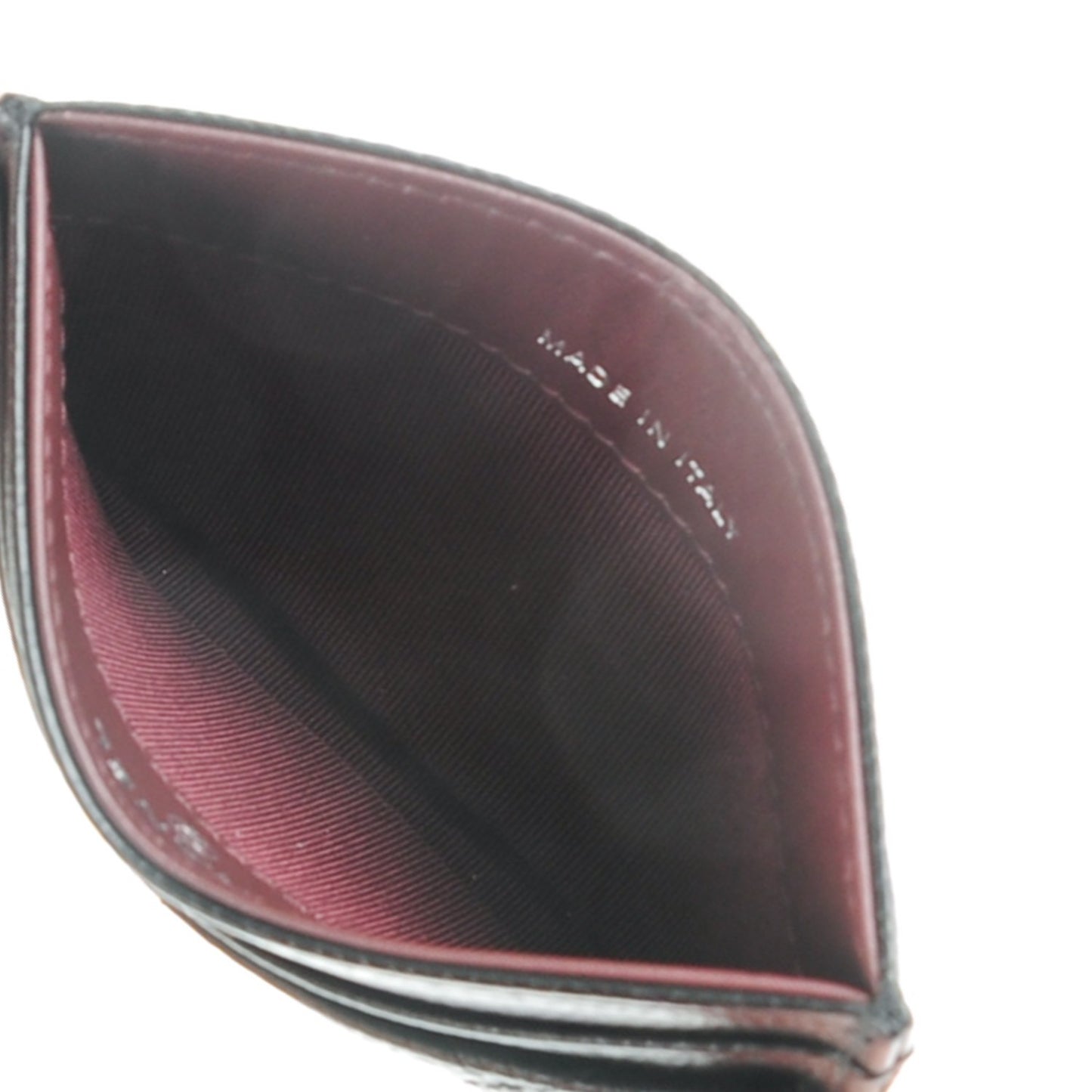 Caviar Quilted Card Holder Black