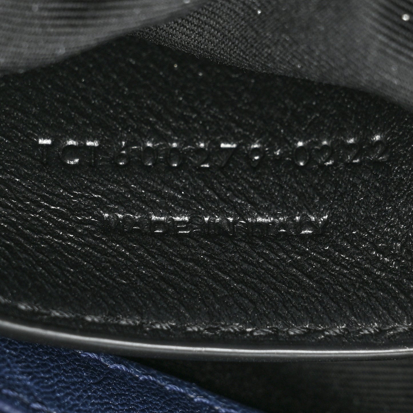 Sheepskin Matelasse Chevron Monogram Medium College Bag Navy