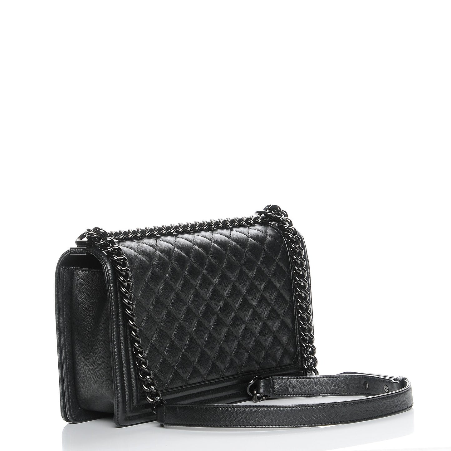 Caviar Quilted New Medium Boy Flap So Black