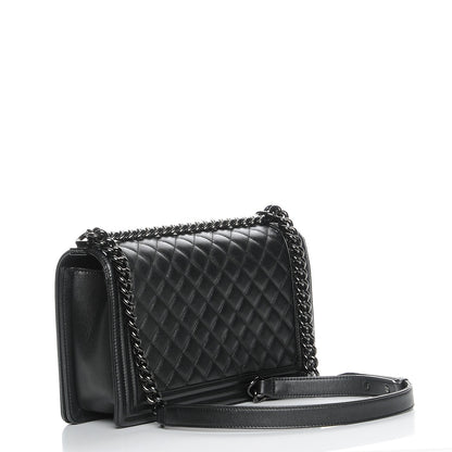 Chanel Caviar Quilted New Medium Boy Flap So Black 3 of 8
