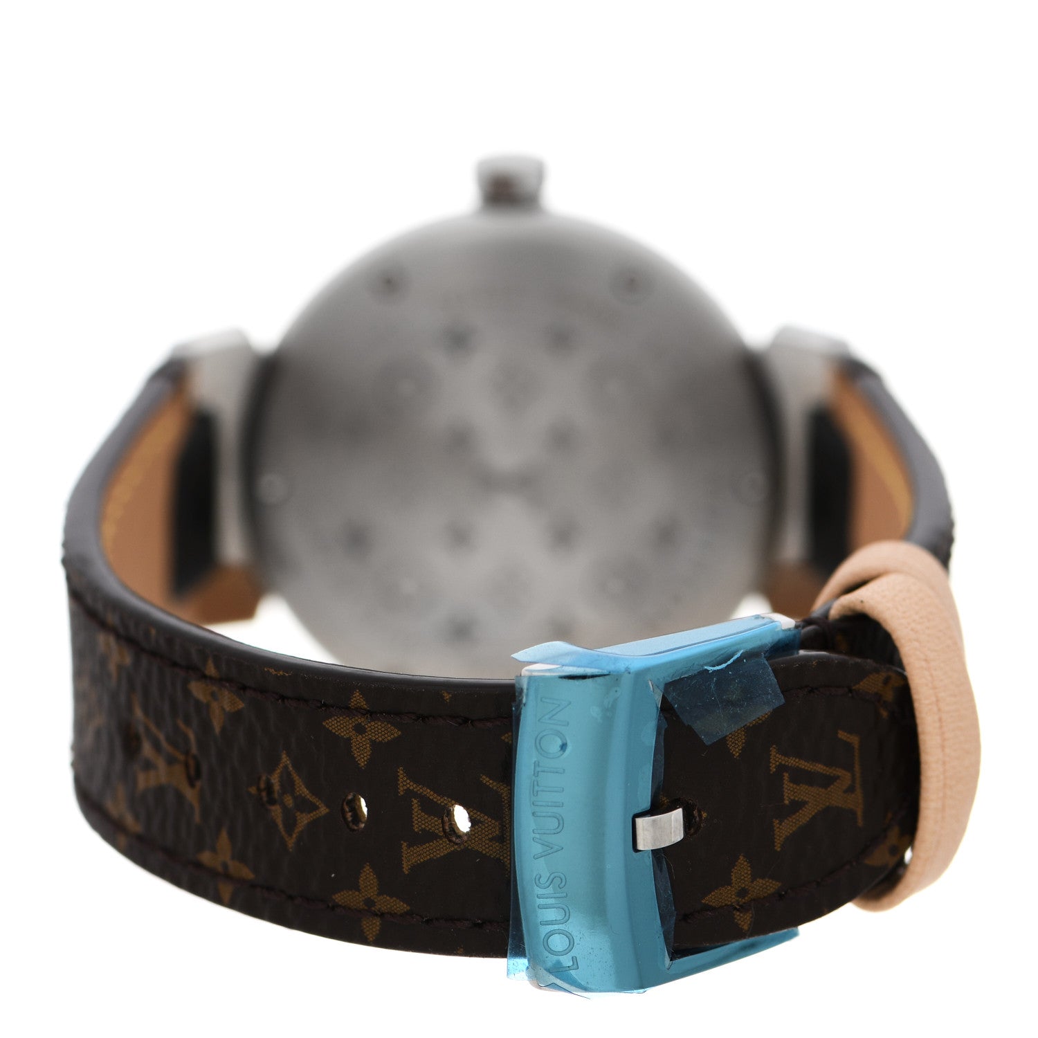 Louis Vuitton Stainless Steel Monogram 34mm Tambour World Tour Dial Quartz Watch 3 of 5