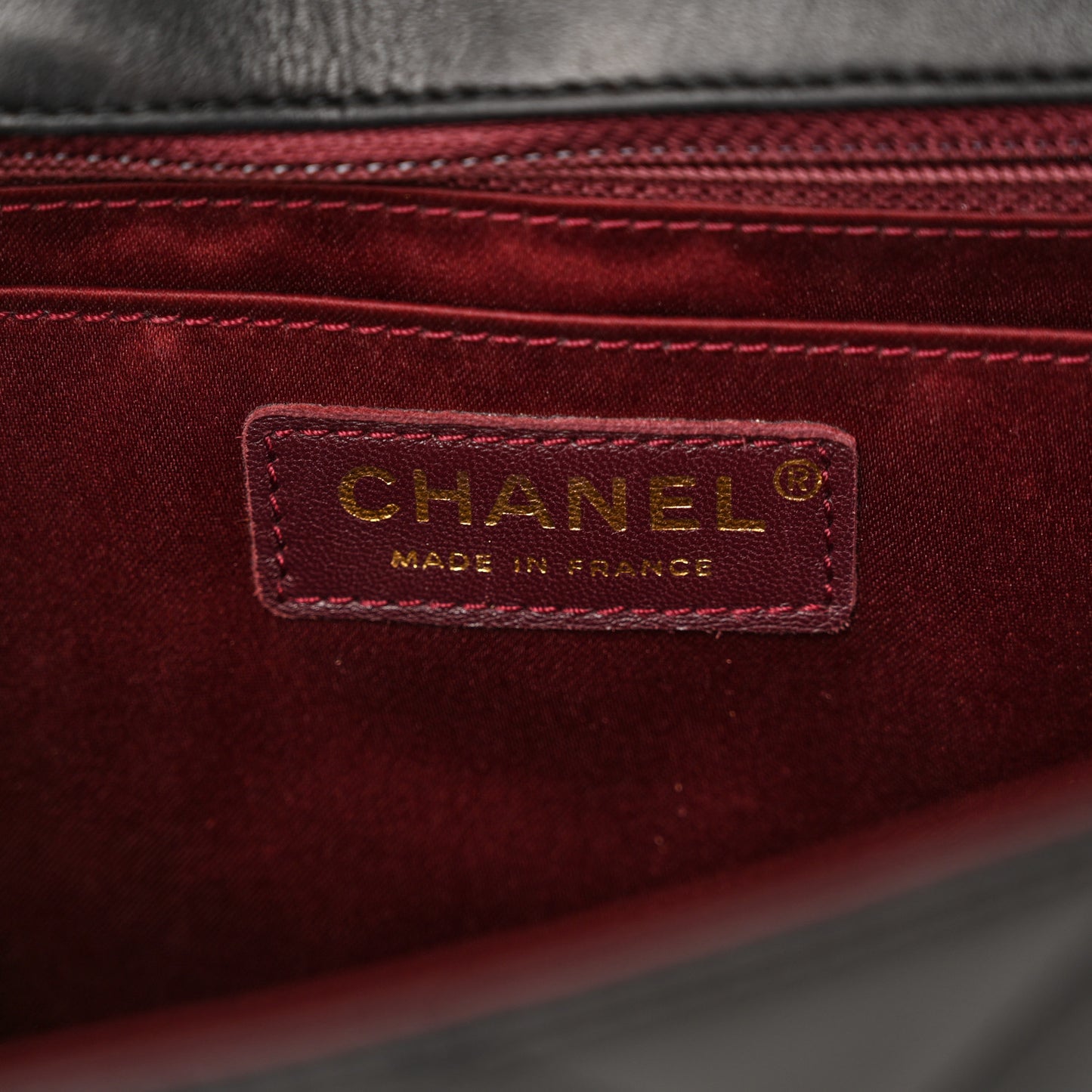 Lambskin Quilted Large Golden Class Flap Black
