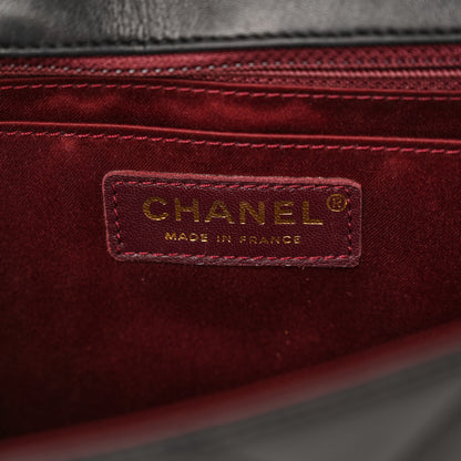 Chanel Lambskin Quilted Large Golden Class Flap Black 6 of 13