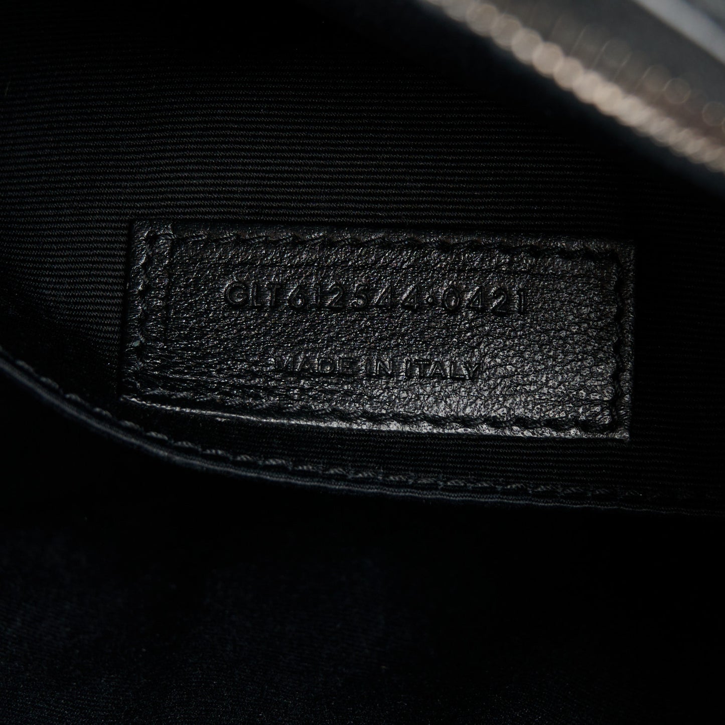 Calfskin Matelasse Monogram Lou Camera Bag Black