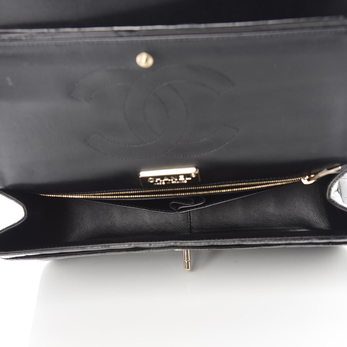Alligator Jumbo Double Flap Black