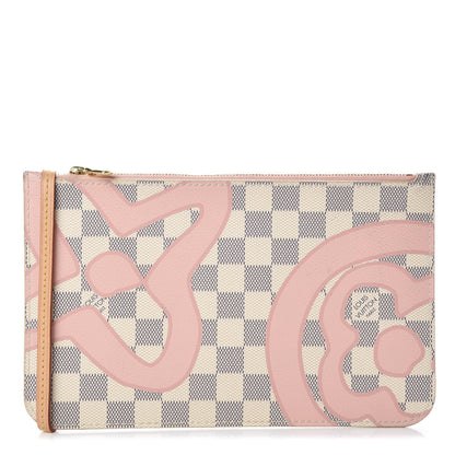 Louis Vuitton Damier Azur Tahitienne Neverfull MM GM Pochette 1 of 7