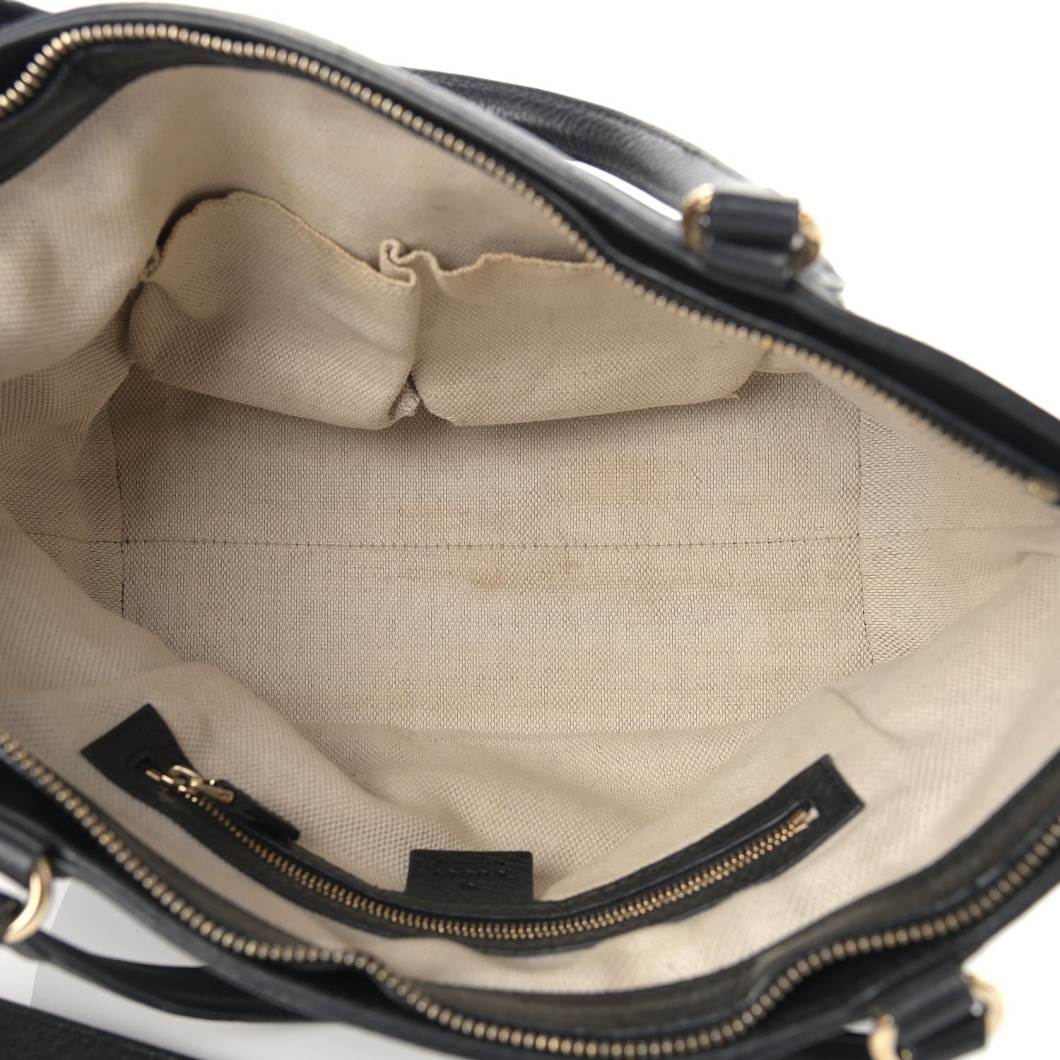 Gucci Pebbled Calfskin Small Soho Top Handle Bag Black 4 of 14