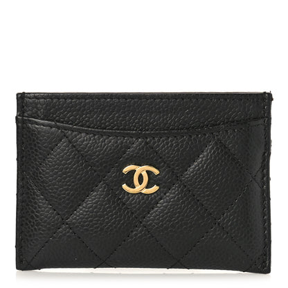 Chanel Caviar Quilted Card Holder Black 1 of 10