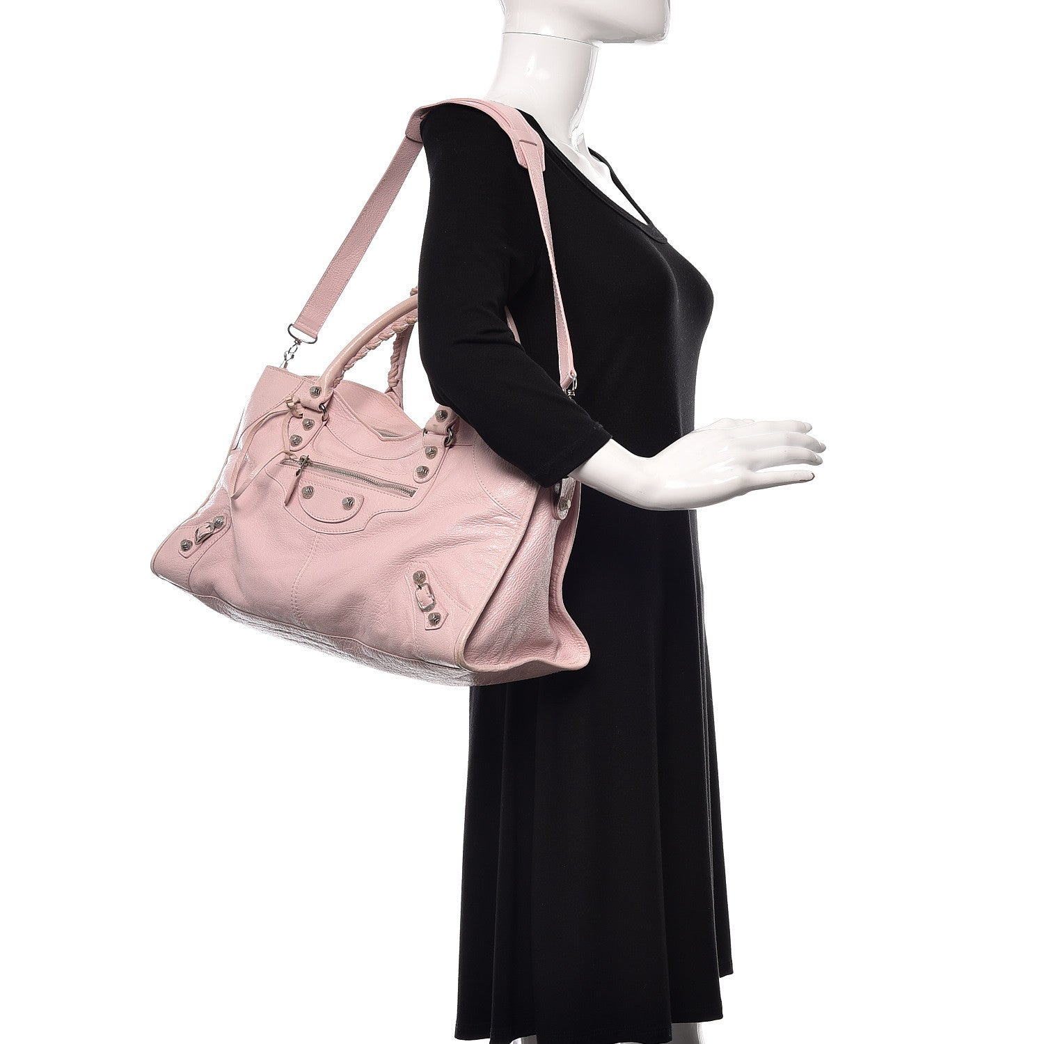 Balenciaga Agneau Giant 12 Silver Hardware Part Time Rose Poudre Rose Petunia 2 of 11