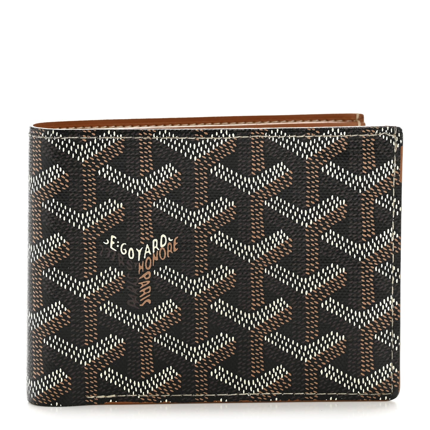 Goyardine Bi-Fold Victoire PM Wallet Black Gold