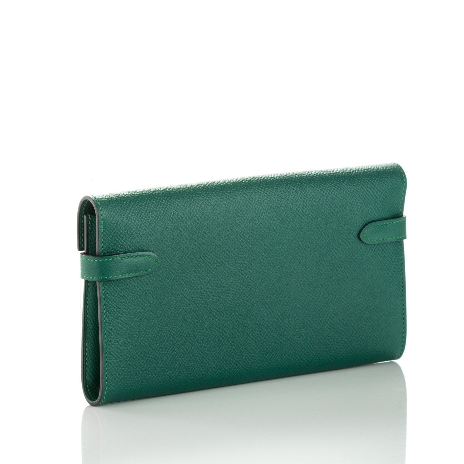Hermes Epsom Kelly Longue Wallet Malachite 3 of 7