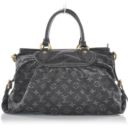 Louis Vuitton Denim Neo Cabby MM Black 1 of 8