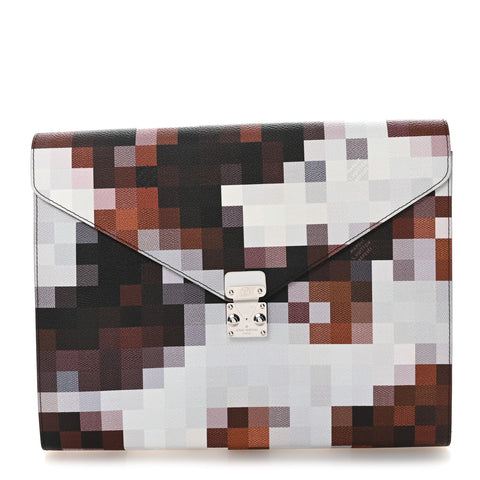 Calfskin Cowmooflage Mark Folder Brown