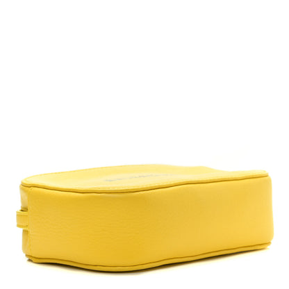Balenciaga Smooth Calfskin Logo XS Everyday Camera Bag Jaune Soleil Black 4 of 10