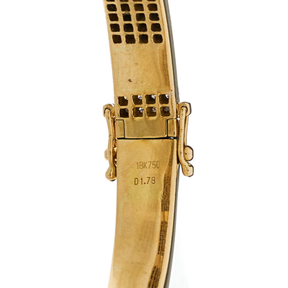Anita Ko 18K Rose Gold Diamond Spikes Oval Bangle Bracelet 4 of 5