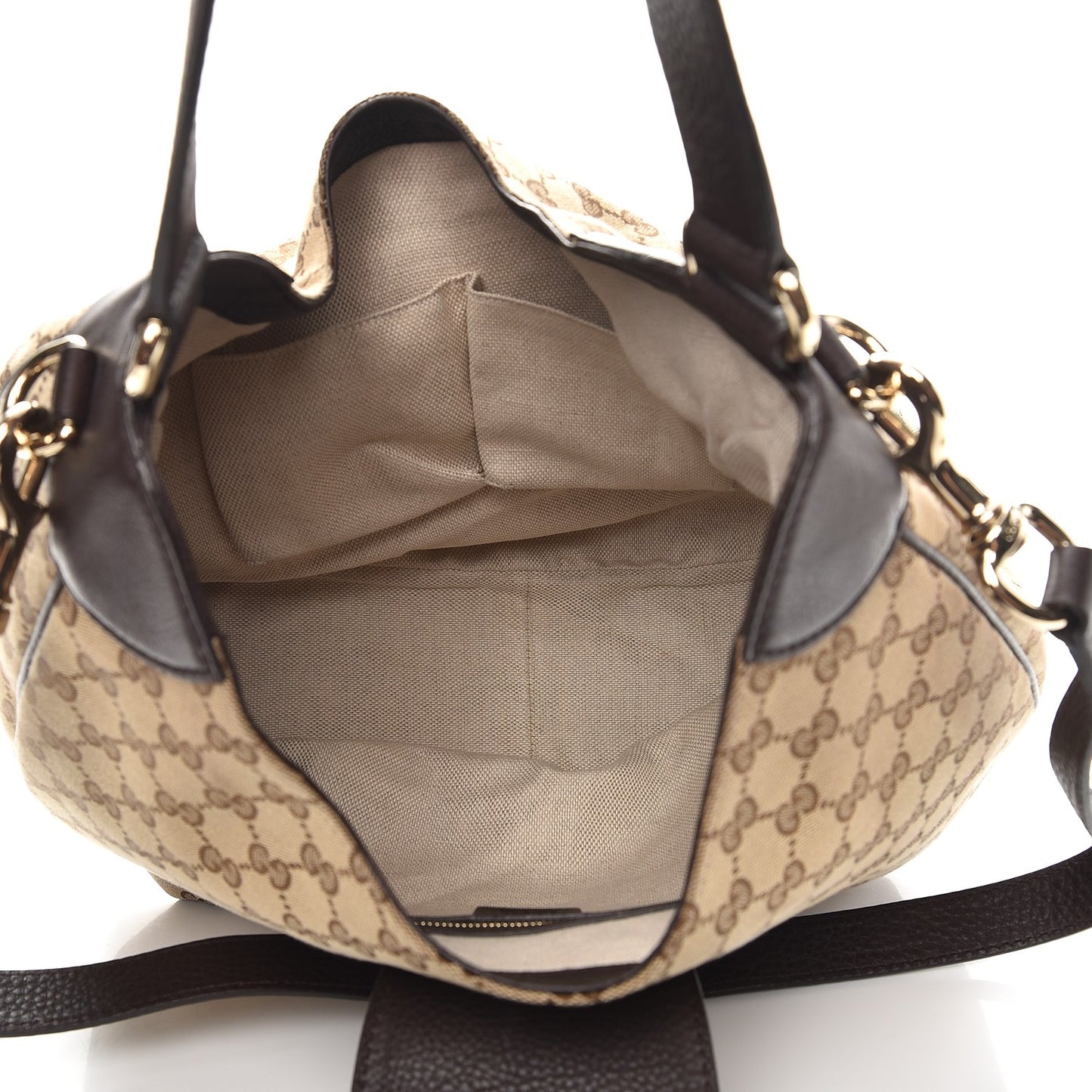 Monogram Web Medium Dressage Hobo Dark Brown