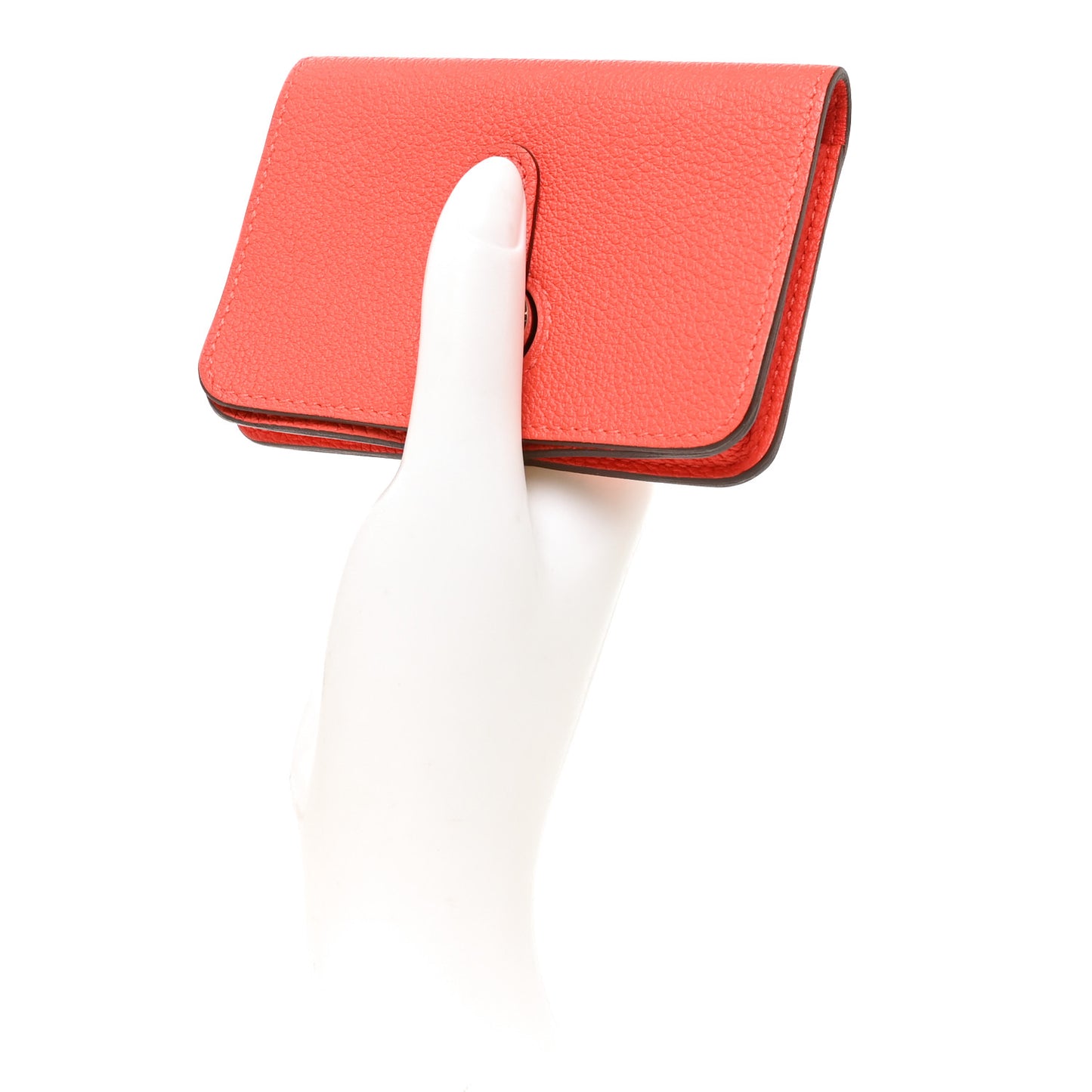 Togo Dogon Card Case Capucine