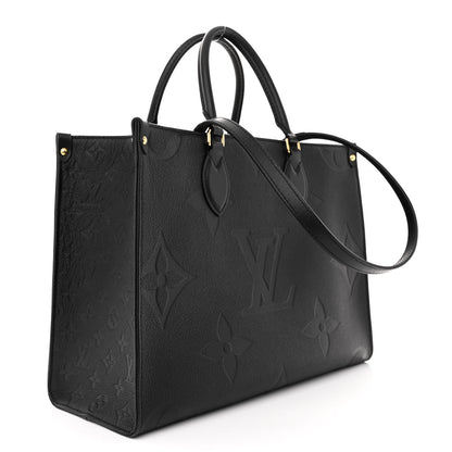 Louis Vuitton Empreinte Monogram Giant OnTheGo MM Black 3 of 11
