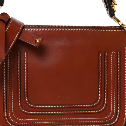 Chloe Calfskin Marcie Top Handle Bag Sepia 7 of 9