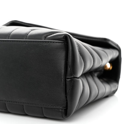 Saint Laurent Calfskin Y Quilted Monogram Small Loulou Chain Satchel Black 10 of 10