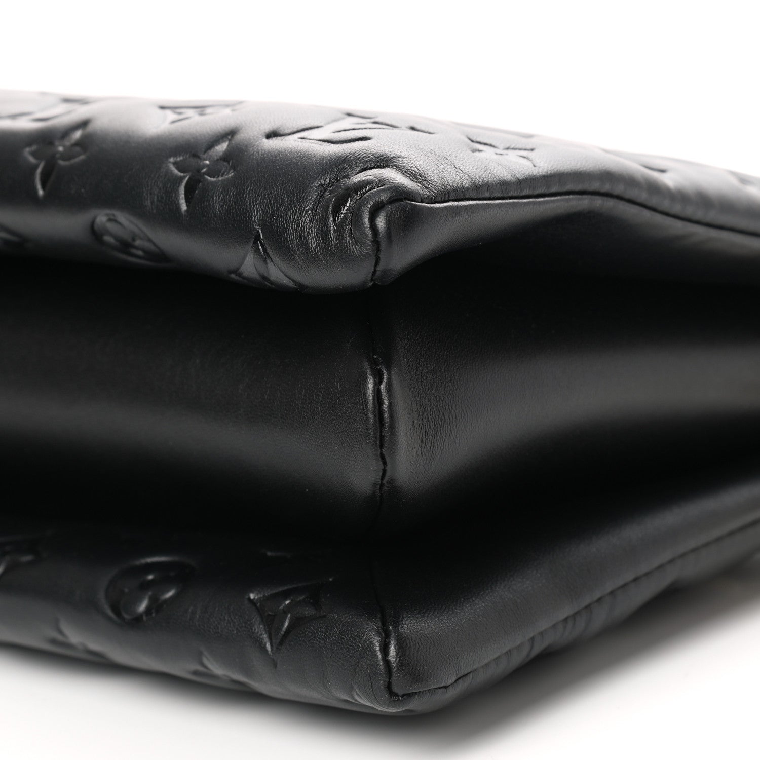 Louis Vuitton Lambskin Embossed Monogram Coussin MM Black 10 of 10