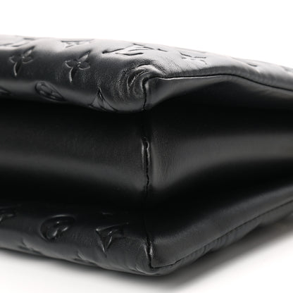 Louis Vuitton Lambskin Embossed Monogram Coussin MM Black 10 of 10