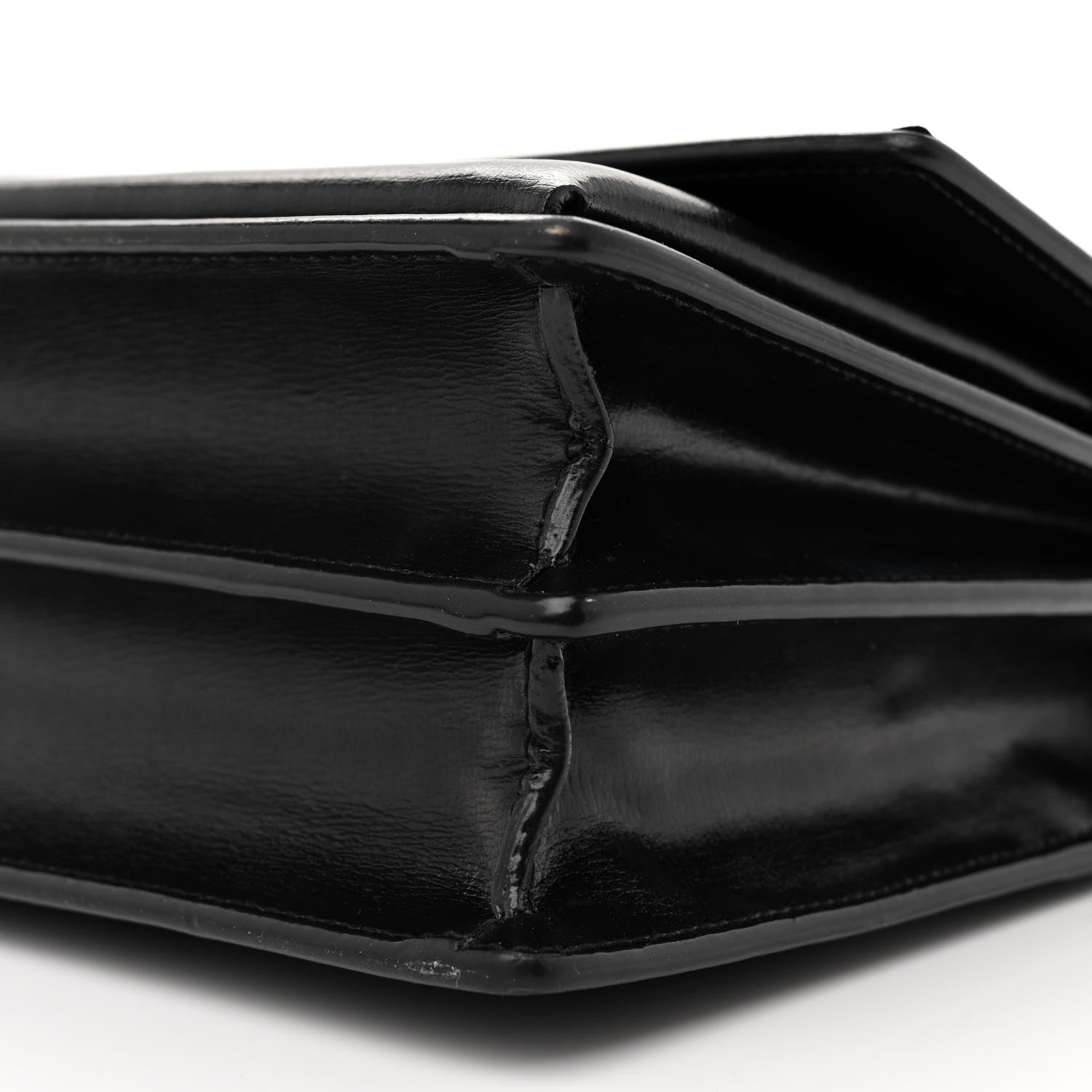 Saint Laurent Coated Bark Calfskin Medium Monogram Sunset Black 11 of 17