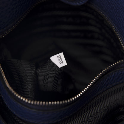 Prada Vitello Daino Side Pocket Tote Inchiostro 10 of 12