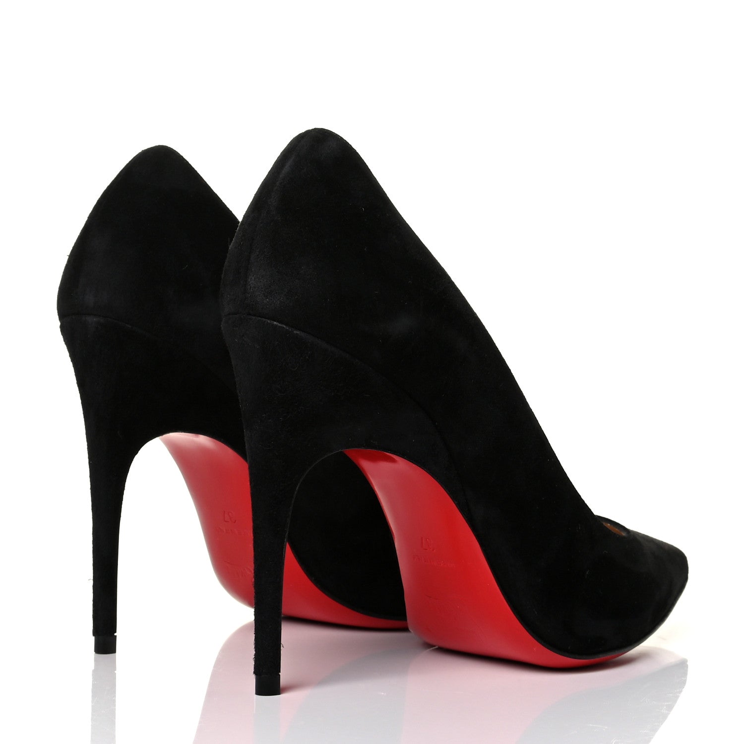 Christian Louboutin Veau Velours Alminette 100 Pumps 37 Black 3 of 6
