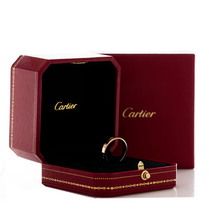 Cartier 18K Pink Gold 3.5mm LOVE Wedding Band Ring 55 7.25 5 of 5