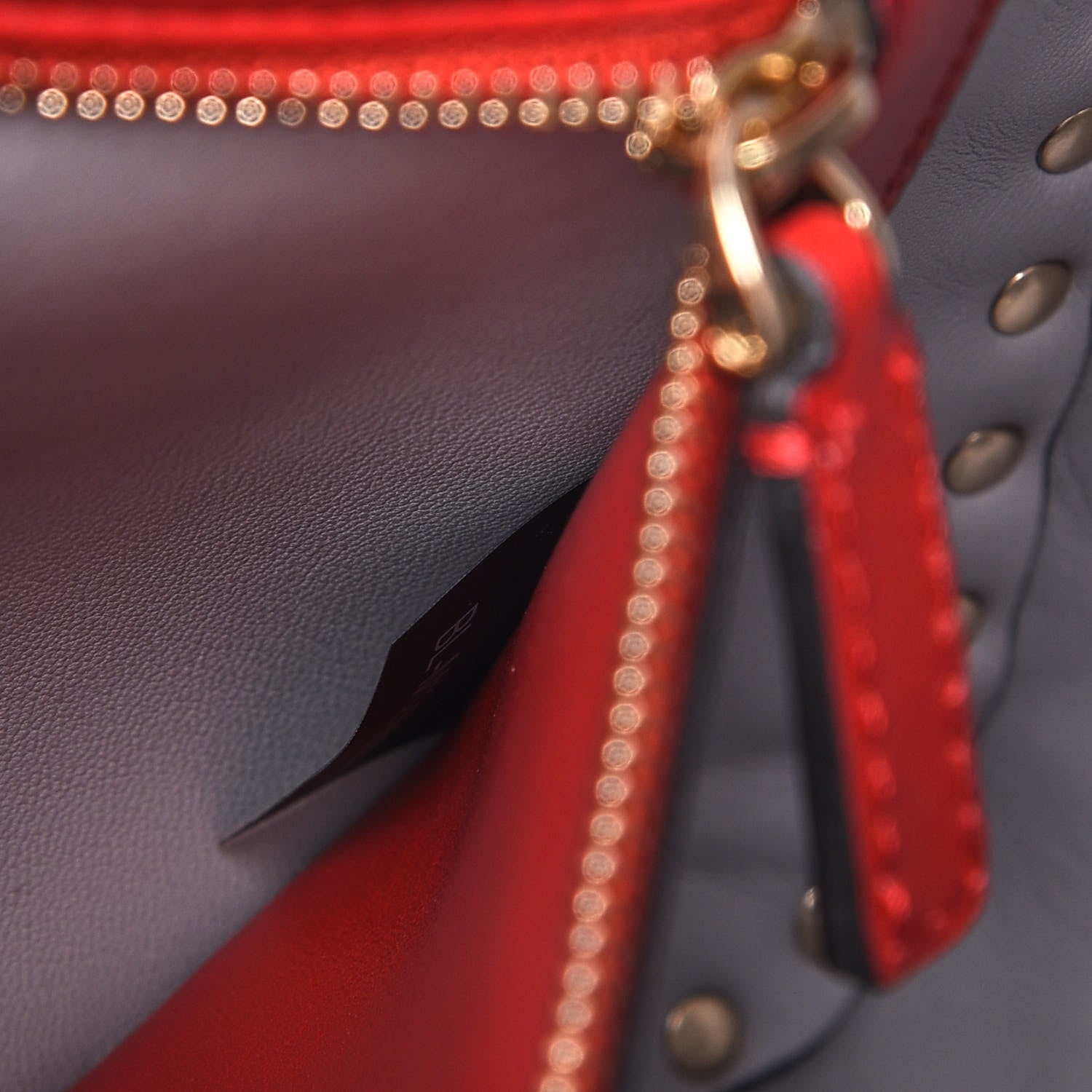 Valentino Garavani Nappa Large Rockstud Spike Shoulder Bag Pastel Grey 8 of 8