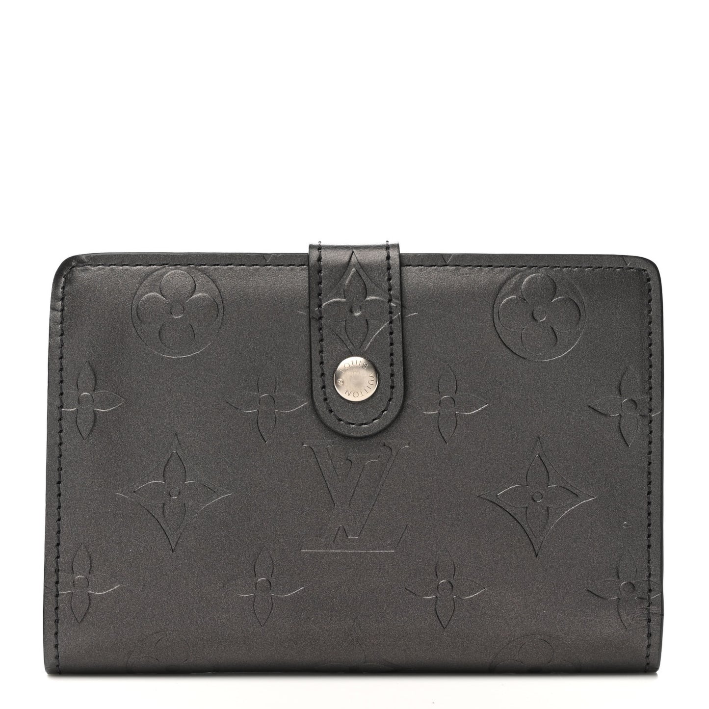 Mat Monogram French Purse Wallet Black