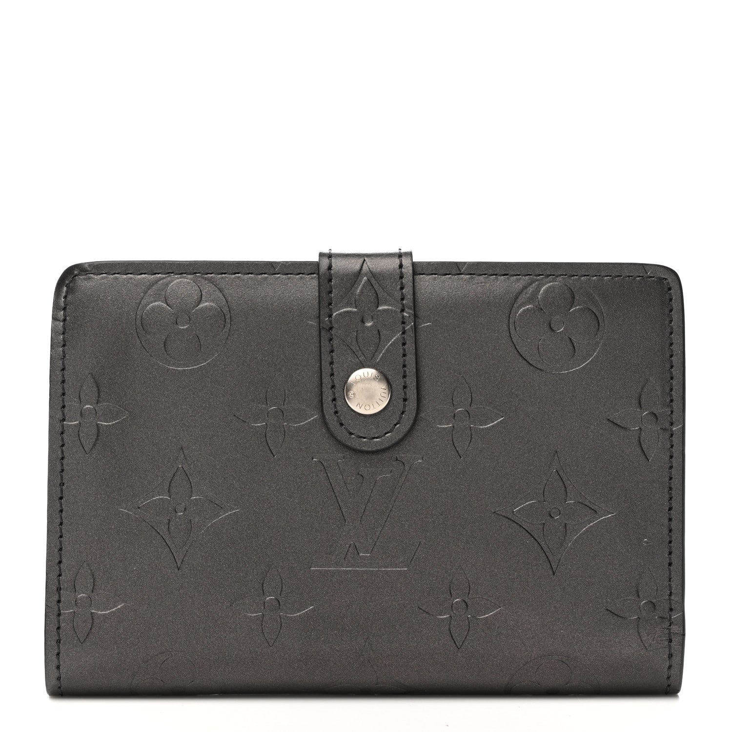 Louis Vuitton Mat Monogram French Purse Wallet Black 1 of 12