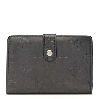 Louis Vuitton Mat Monogram French Purse Wallet Black 1 of 12