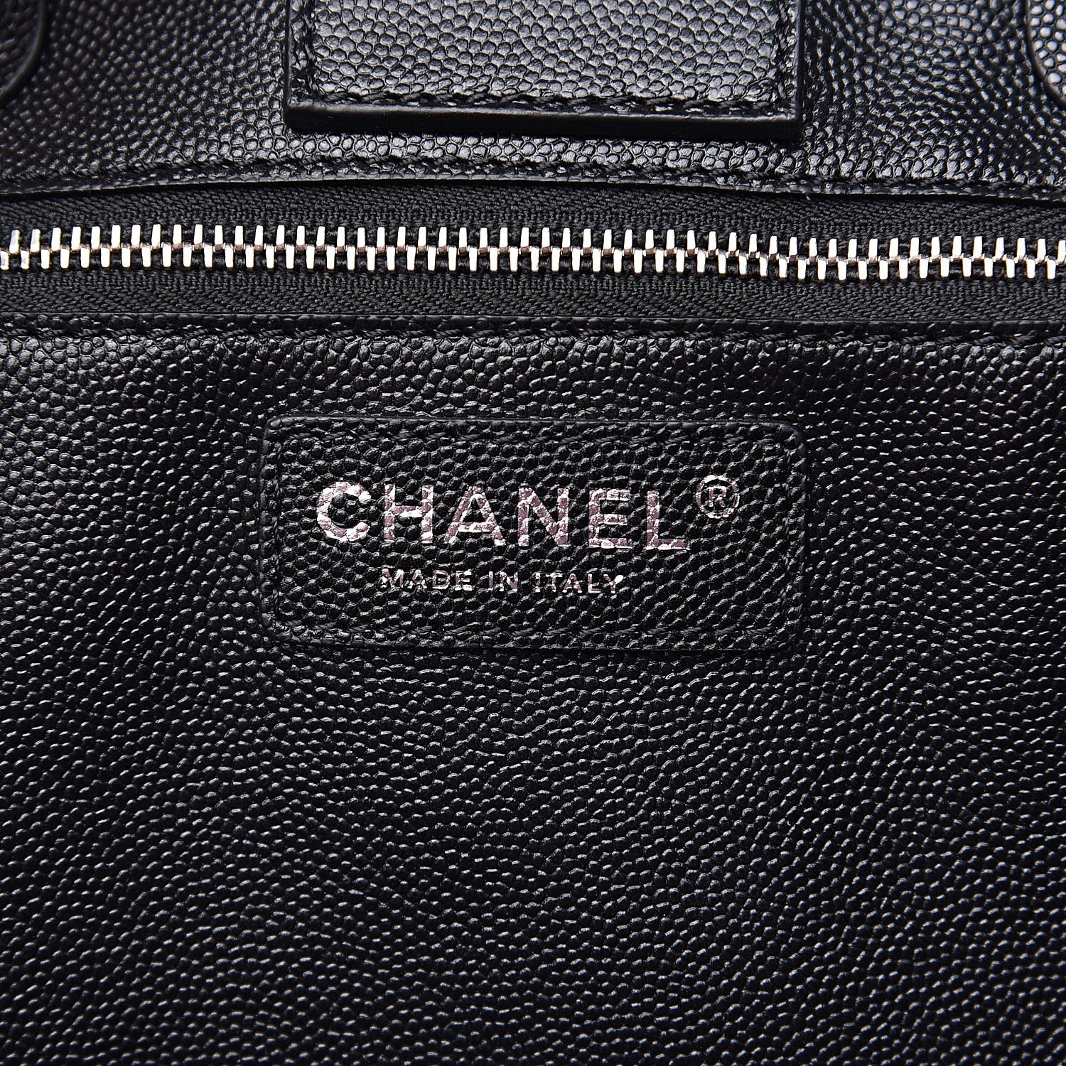 Chanel Caviar Stitched Large Shopping Tote Black 6 of 10