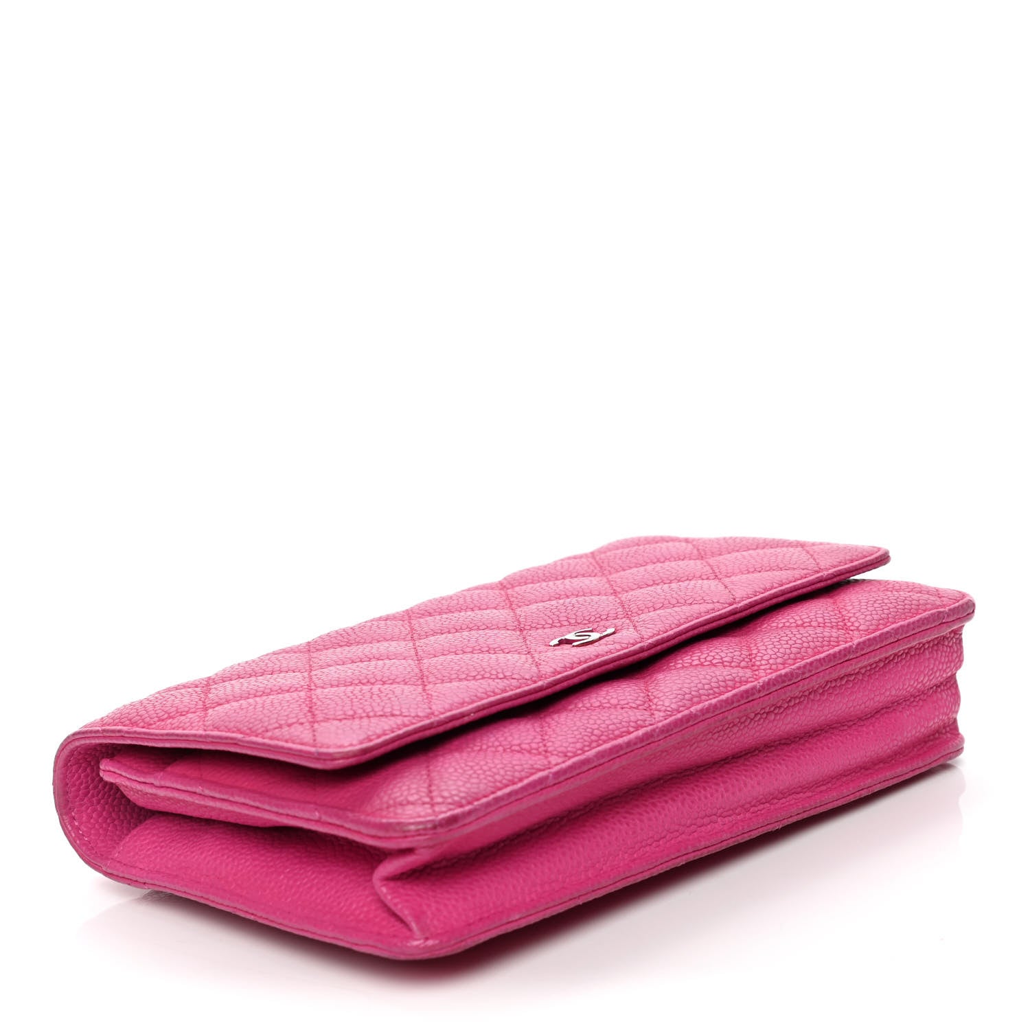 Chanel Caviar Quilted Wallet on Chain WOC Pink 7 of 12
