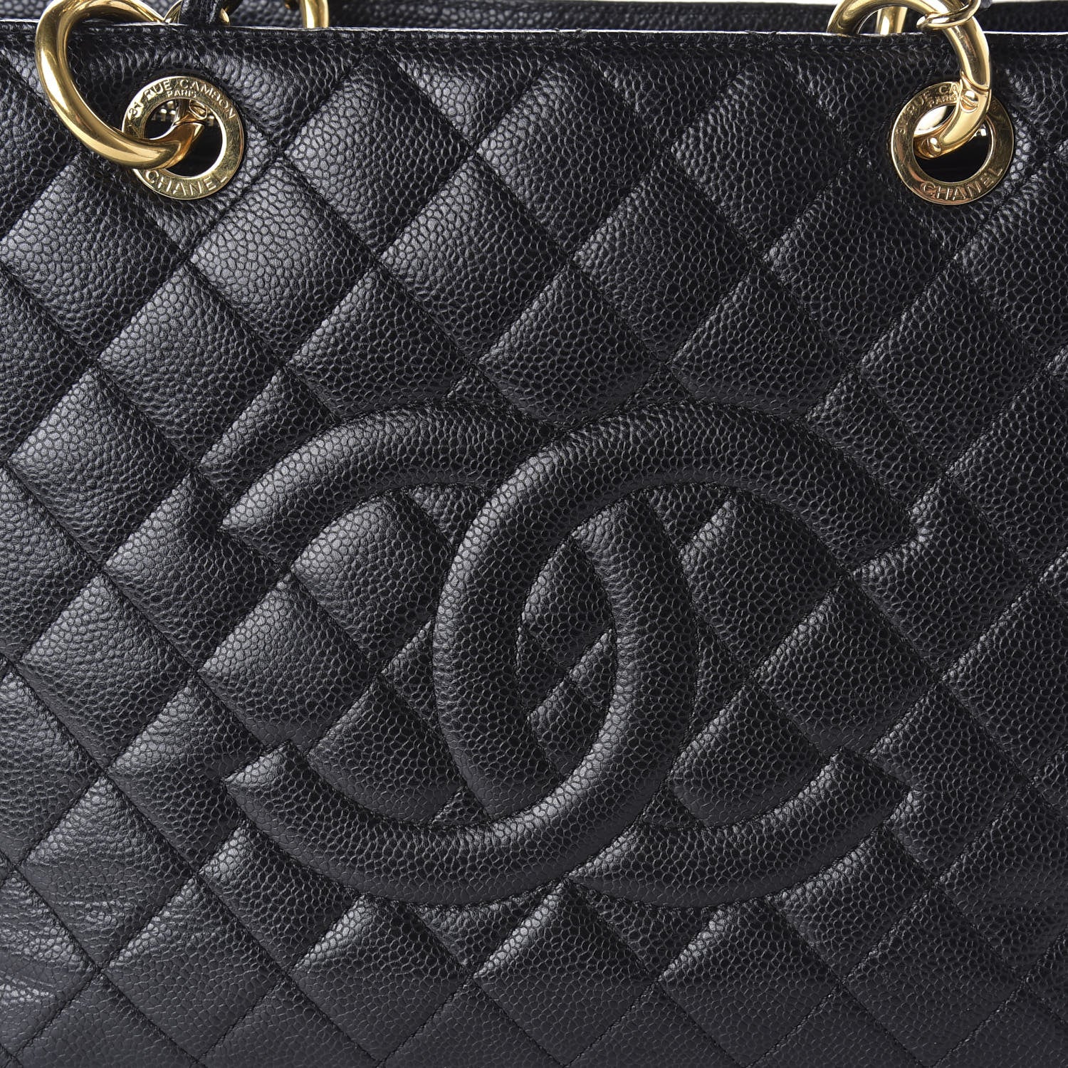 Chanel Caviar Quilted Grand Shopping Tote GST Black 10 of 12