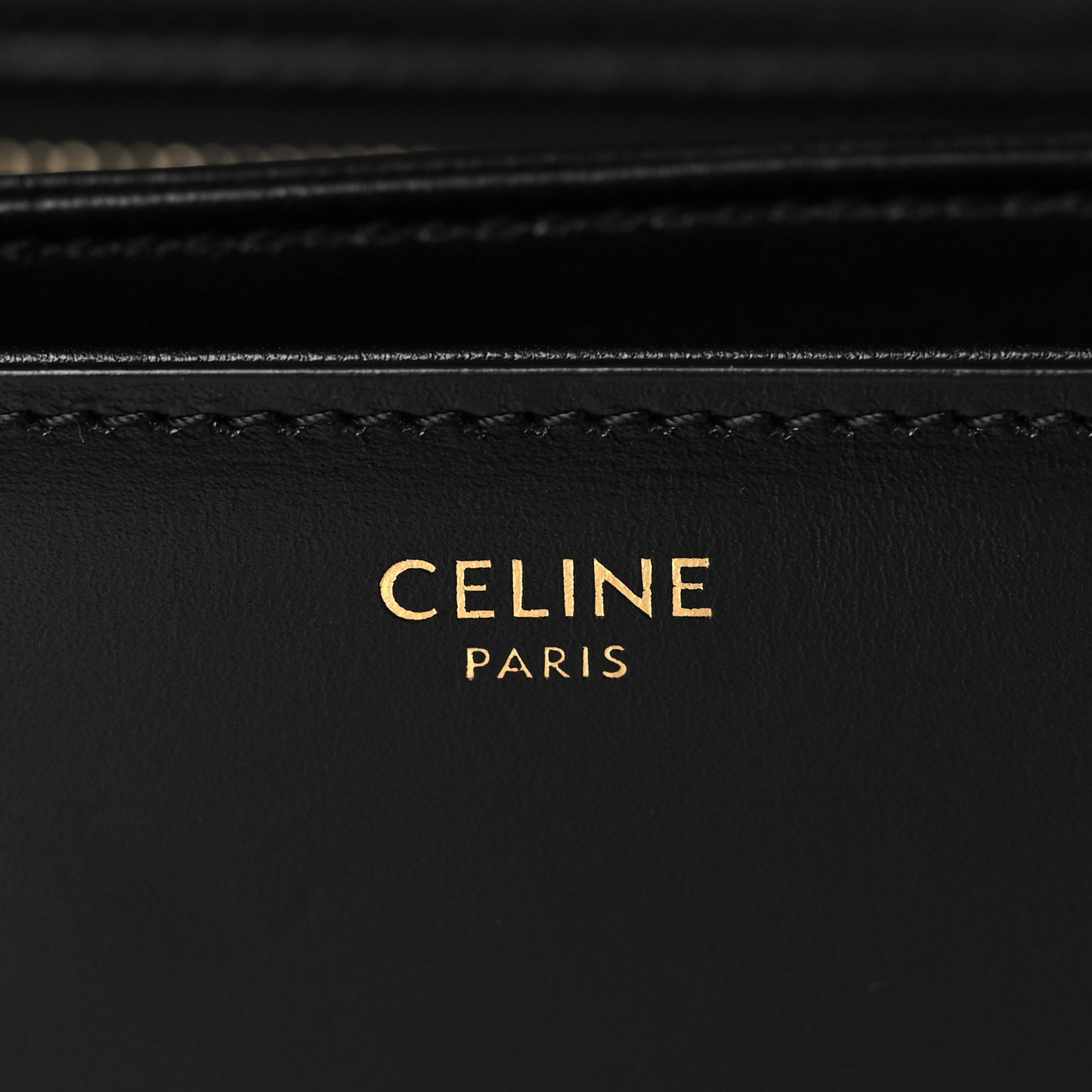 Shiny Calfskin Medium Triomphe Black