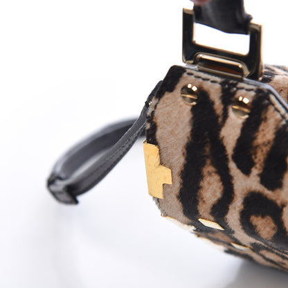 Jimmy Choo Calf Hair Leopard Print Amie Top Handle Bag 12 of 15