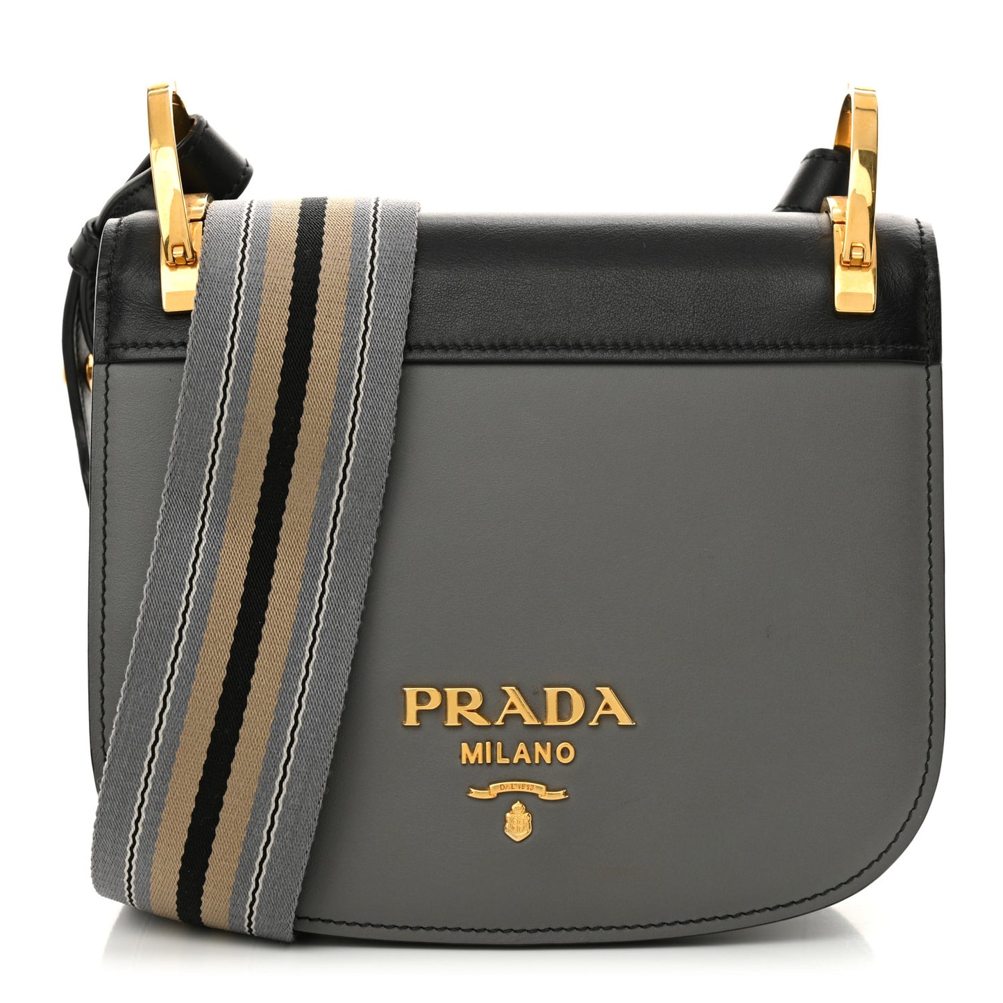 City Calf Pionniere Saddle Bag Marmo Black