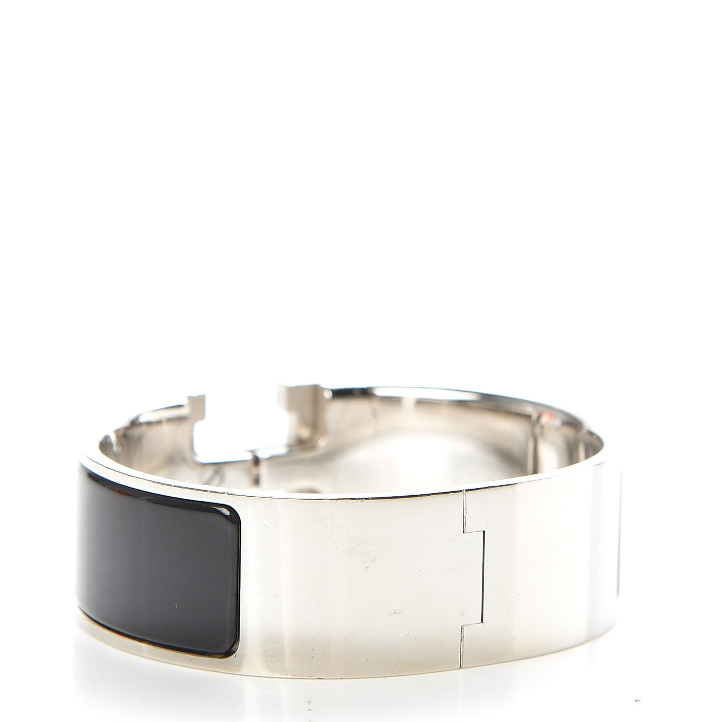 Enamel Wide Clic Clac H Bracelet PM Black