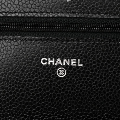 Chanel Caviar Quilted Wallet On Chain WOC Black 7 of 12