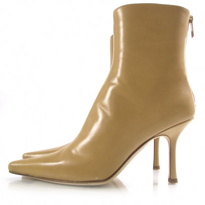 Jimmy Choo Leather Ankle Boots 38 Beige 2 of 7